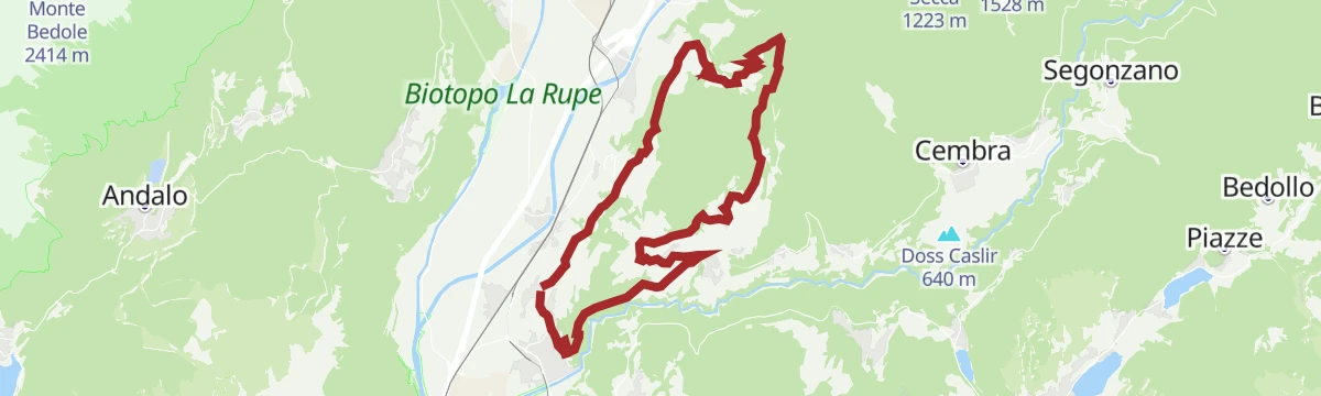 Route map: The Avisiane hills